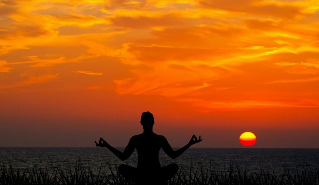 Yoga am Abend